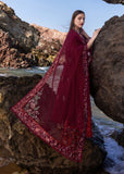 Crimson - Unstitched Flow Lawn Collection - Parsi Threads - D5 B