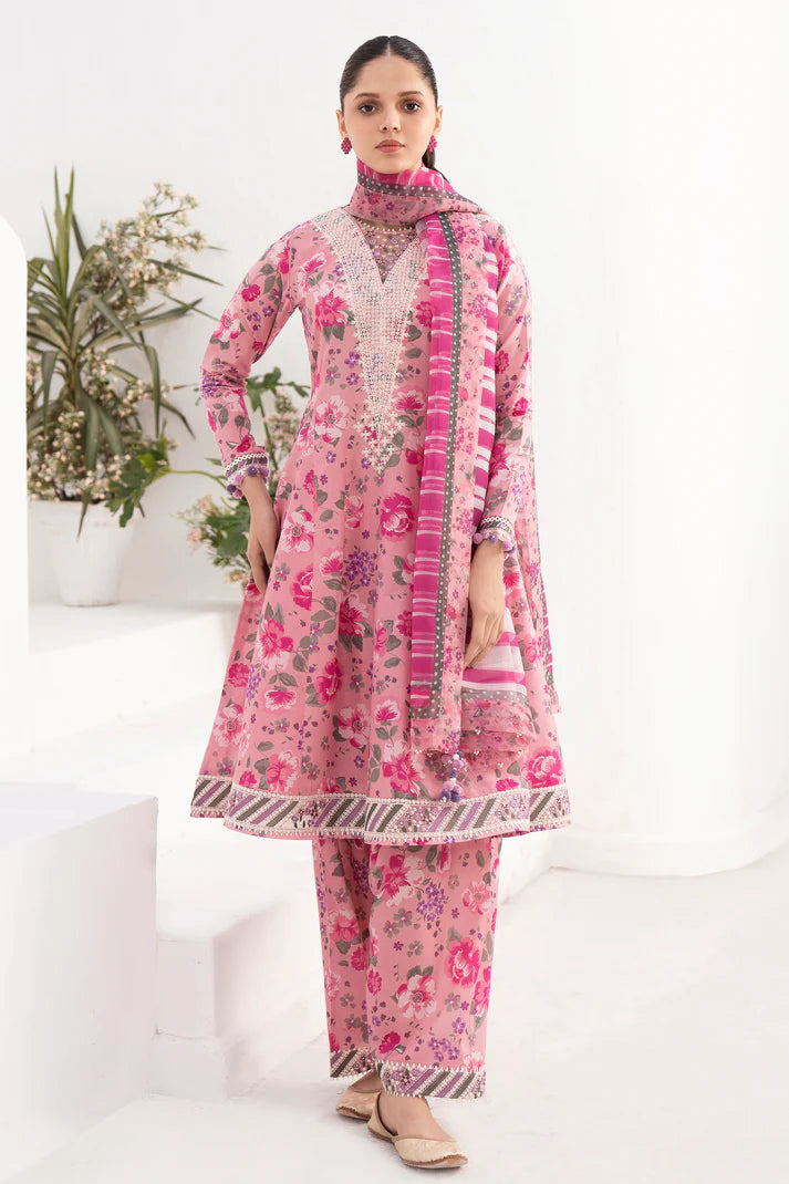 JAZMIN - EMBROIDERED LAWN DELIA-D7