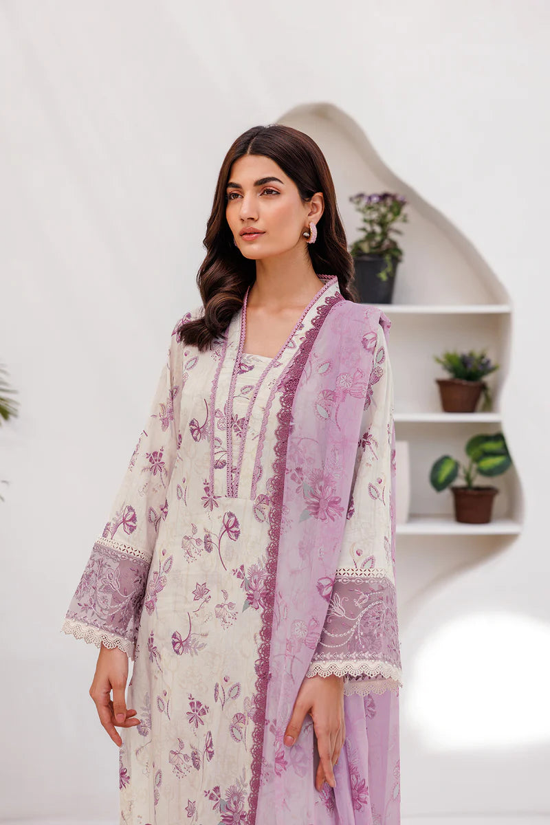 FARASHA - 3PC UNSTITCHED LAWN - AURINA