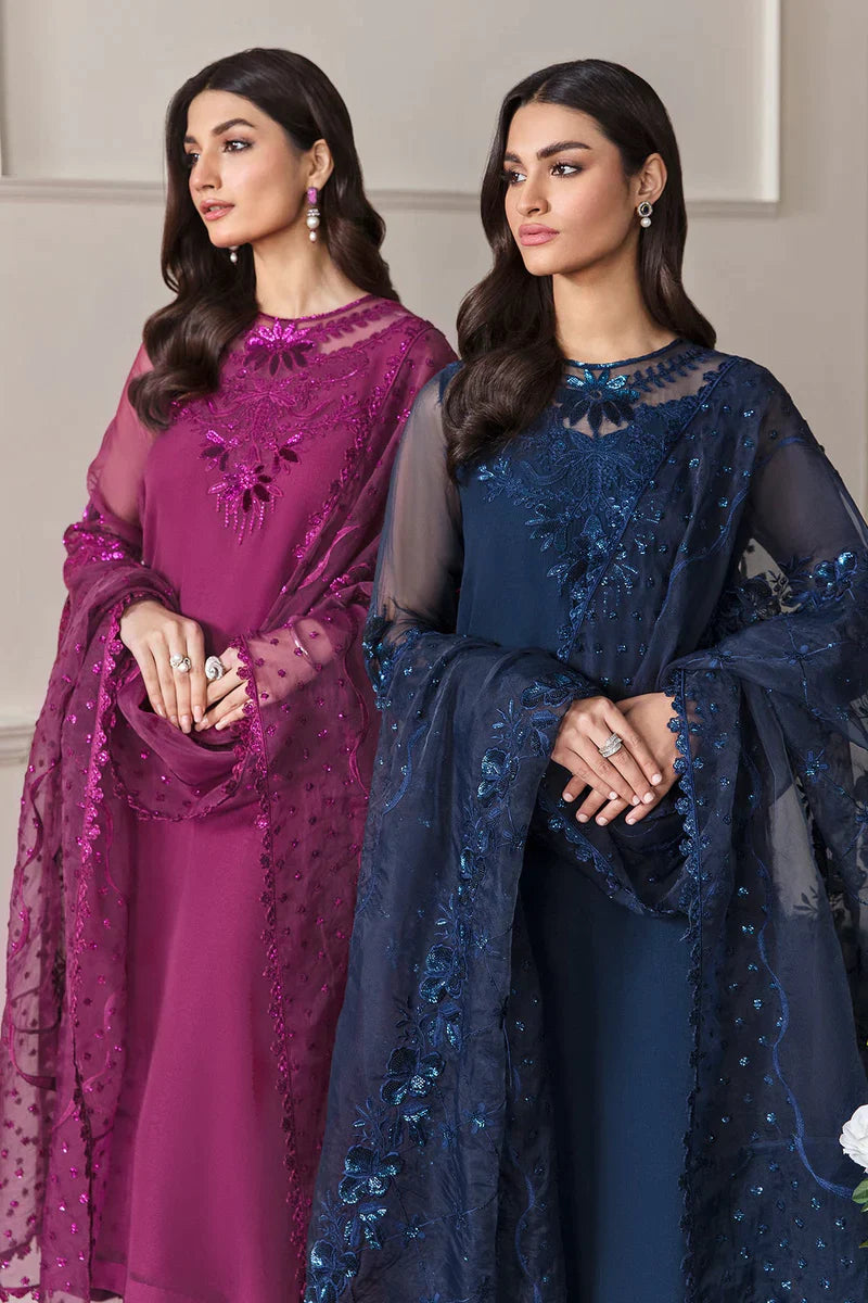 BAROQUE - 3 PC UNSTITCHED CHIFFON SUIT - UF-292