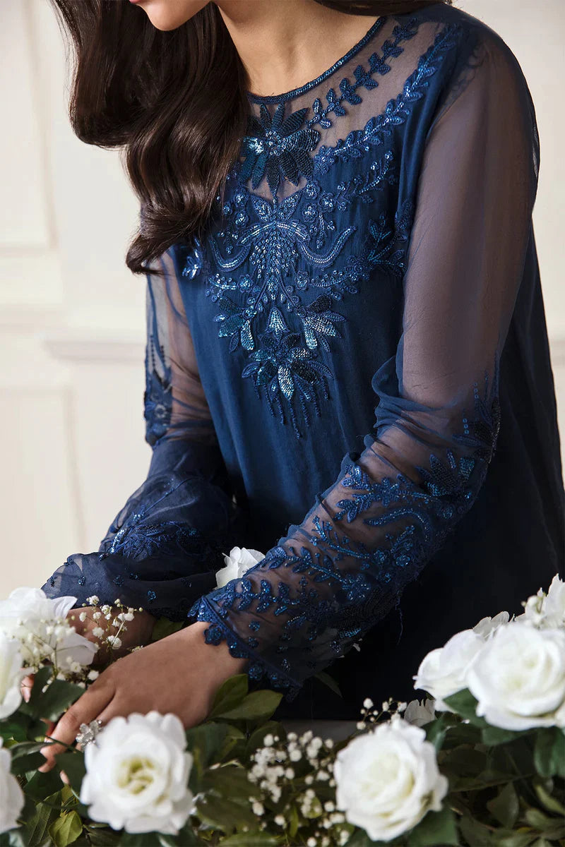 BAROQUE - 3 PC UNSTITCHED CHIFFON SUIT - UF-292