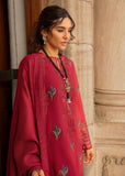 Crimson - Aaleen Embroidered Khaddar Unstitched 3Pc Suit - Jurao ka Kaam