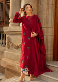 Crimson - Aaleen Embroidered Khaddar Unstitched 3Pc Suit - Jurao ka Kaam