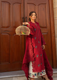 Crimson - Aaleen Embroidered Khaddar Unstitched 3Pc Suit - Jurao ka Kaam