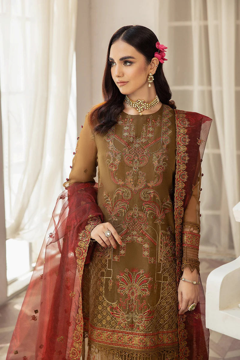 HOUSE OF NAWAB - GULMIRA'3 - 3 PC UNSTITCHED SUIT - HESSA