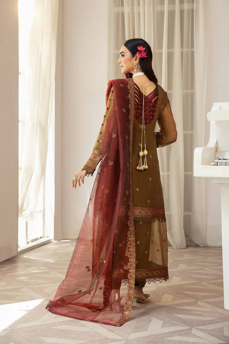 HOUSE OF NAWAB - GULMIRA'3 - 3 PC UNSTITCHED SUIT - HESSA