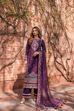 FARASHA - KAAVISH FESTIVE LAWN SS'24- 3PC SHADOW BERRY