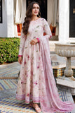 FARASHA - 3PC UNSTITCHED LAWN - Pink Bloom