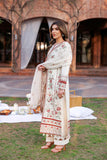 FARASHA - KAAVISH FESTIVE LAWN SS'24- 3PC SURREAL WHITE