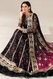 Farasha - 3pc Unstitched Suit - Fuchsia Night