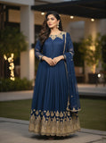 Shahnoor  - 3pc Stitched Luxury Formals - Royal Blue