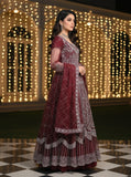 Shahnoor - 3pc Stitched Luxury Formals - Regal Red (SN-35531)