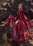 Crimson - Unstitched Flow Lawn Collection - Parsi Threads - D5 B