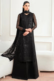 Farasha - 3pc Unstitched Suit - Dark Whisper