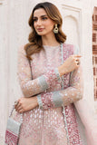 Farasha - 3pc Unstitched Suit - Satin Rose