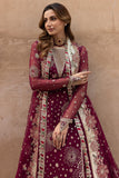 Farasha - 3pc Unstitched Suit - Scarlet Charm