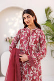 FARASHA - 3PC UNSTITCHED LAWN - JASMINE ROSE