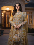 Shahnoor - 3pc Stitched Luxury Formals - Mustard Yellow (SN-37511)