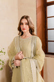 FARASHA - RITZIER '23 - UNSTITCHED EMBROIDERED SUIT - Daisy Glow