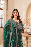 FARASHA - RITZIER '23 - UNSTITCHED EMBROIDERED SUIT - Eden Charm