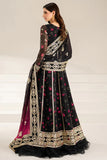 Farasha - 3pc Unstitched Suit - Fuchsia Night
