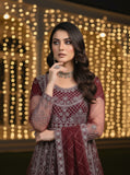Shahnoor - 3pc Stitched Luxury Formals - Regal Red (SN-35531)