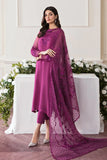 Baroque - 3pc unstitched chiffon suit - Uf-291