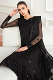 Farasha - 3pc Unstitched Suit - Dark Whisper