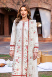 FARASHA - KAAVISH FESTIVE LAWN SS'24- 3PC SURREAL WHITE