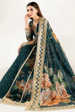 Farasha - 3pc Unstitched Suit - Teal Passion