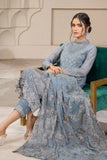 ZARIF - FALAK - 3PC EMBROIDERED - ZF 05 BLUE BELL