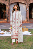 FARASHA - KAAVISH FESTIVE LAWN SS'24- 3PC SURREAL WHITE