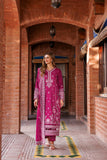 FARASHA - KAAVISH FESTIVE LAWN SS'24- 3PC ROSY SOMBER