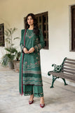 FARASHA - 3 PC UNSTITCHED LAWN SUIT - Azure Grace