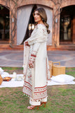 FARASHA - KAAVISH FESTIVE LAWN SS'24- 3PC SURREAL WHITE