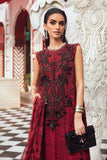 Maria. B - 3 Piece Unstitched Embroidered Linen Suit | MPT-2702-A