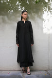 Zaib - Summer my love - WATERMELON / BLACK LUXURY PRINTED EMBROIDERED LAWN SET (NEL-25611)