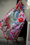Zaib - Summer my love - WATERMELON / BLACK LUXURY PRINTED EMBROIDERED LAWN SET (NEL-25611)